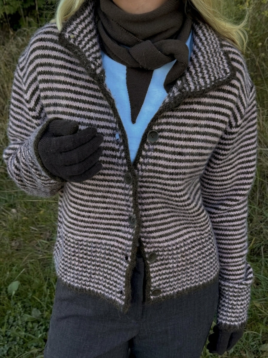 PCVENA CARDIGAN - Hot Fudge